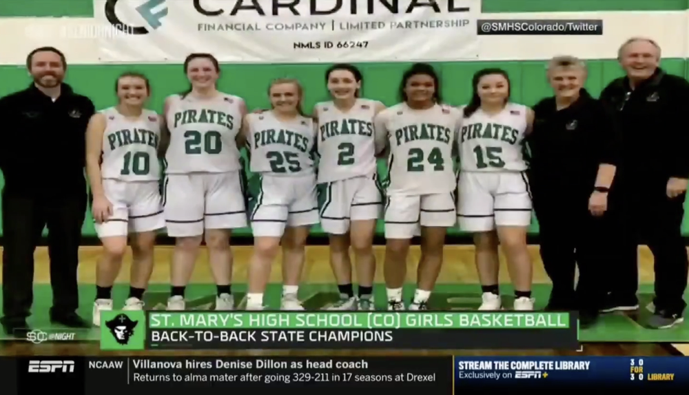 Girls Basketball Team Featured in ESPN's Senior Night Segment