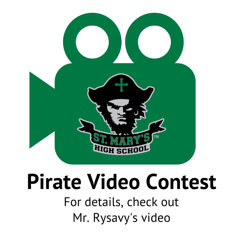 Video camera with Pirate mascot