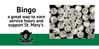 Earn Service Hours with Bingo