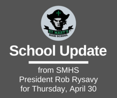 School UPDATE: Thursday, April 30