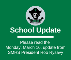 School UPDATE: Monday, March 16