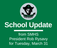 School UPDATE: Tuesday, March 31