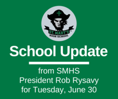 School UPDATE: Tuesday, June 30