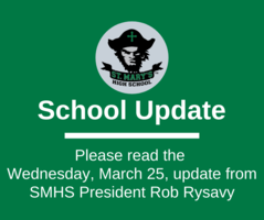 School UPDATE: Wednesday, March 25