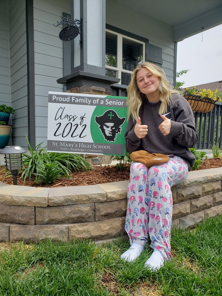 senior with sign